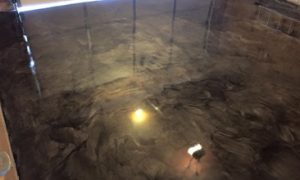 metallic epoxy garage floor